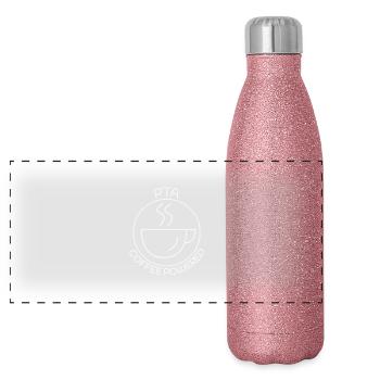 PTA Coffee Powered Pharmacy - Panoramic Glitter Thermal Bottle 500 ml - pink glitter - Front