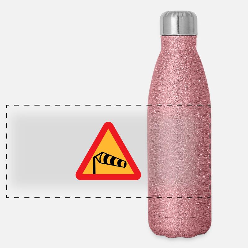 Wind Sock Symbol Panoramic Glitter Thermal Bottle 500 ml