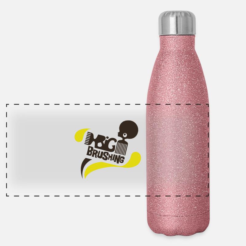 Big brushing Gourde isotherme panoramique pailletée 500 ml