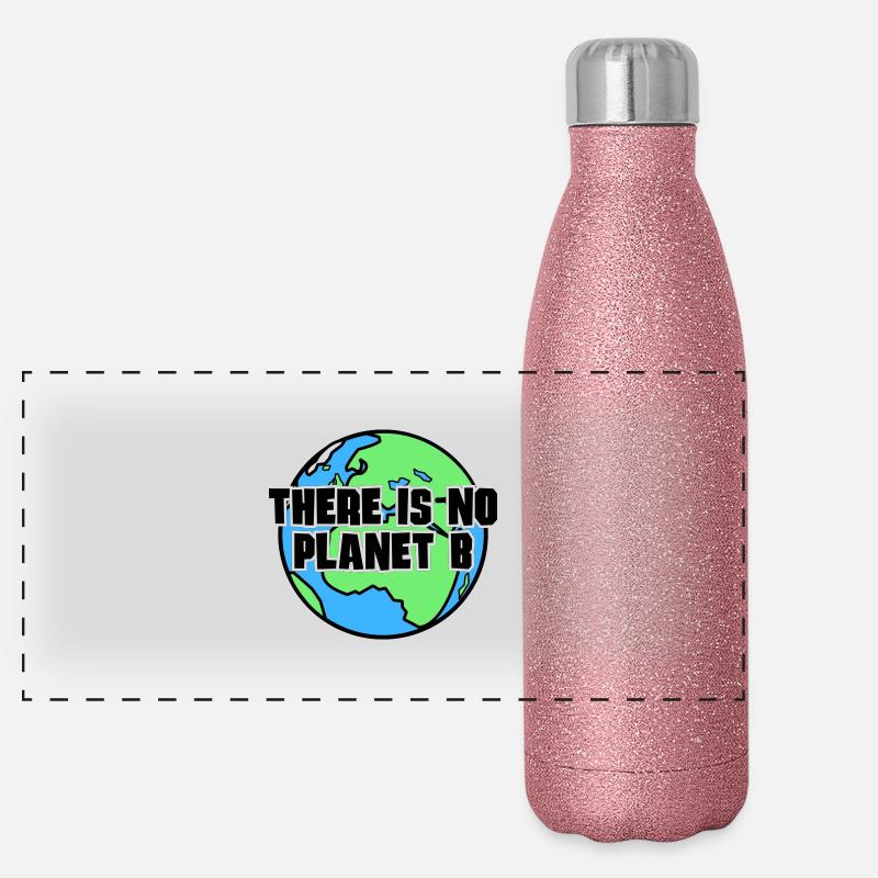 There is no Planet B Panorama Glitzer Isolierflasche 500 ml