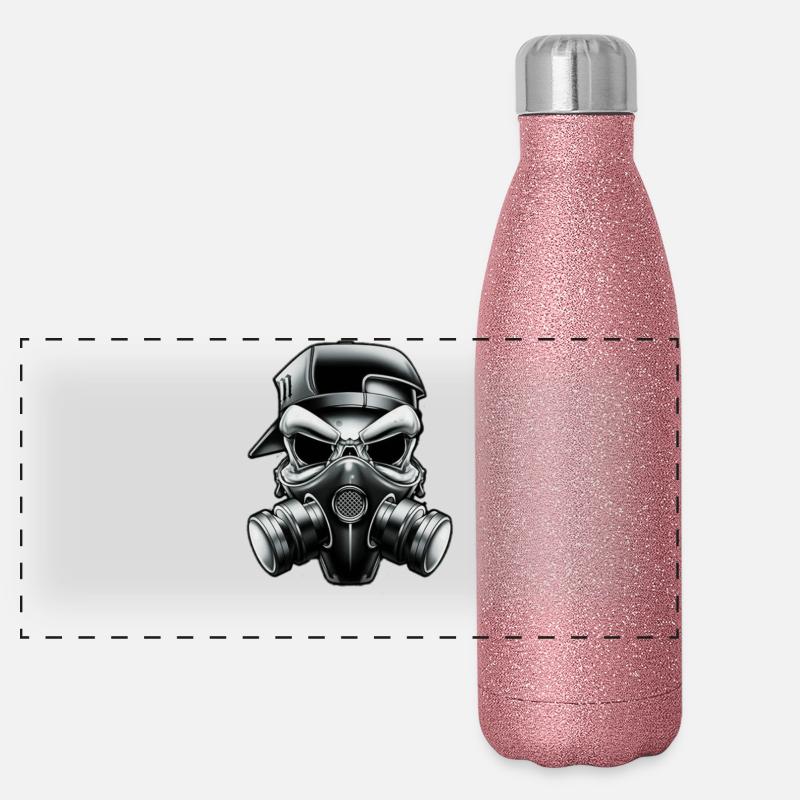 Cooler masks Skull !!! Panoramic Glitter Thermal Bottle 500 ml