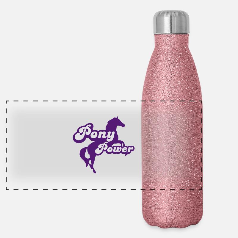 Horse Panoramic Glitter Thermal Bottle 500 ml