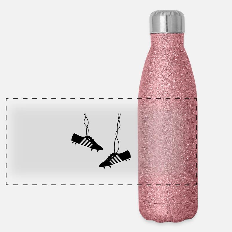 fussballschuhe Panorama Glitzer Isolierflasche 500 ml