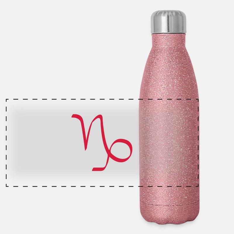 Capricorn zodiac Panoramic Glitter Thermal Bottle 500 ml