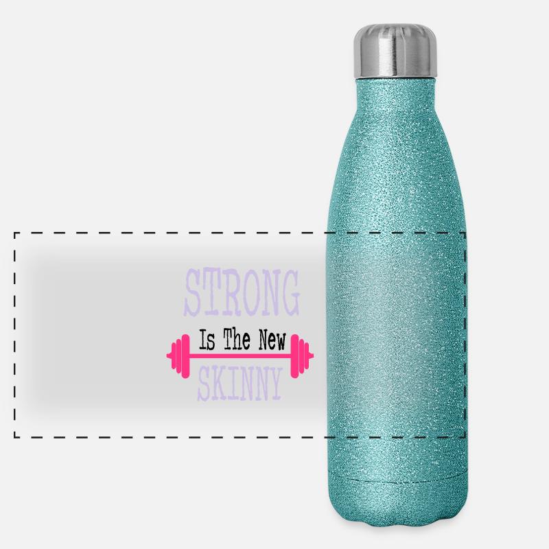 Strong Panorama Glitzer Isolierflasche 500 ml
