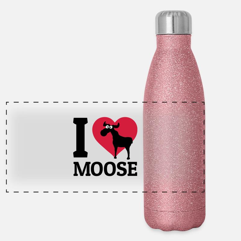 I love Moose Gourde isotherme panoramique pailletée 500 ml