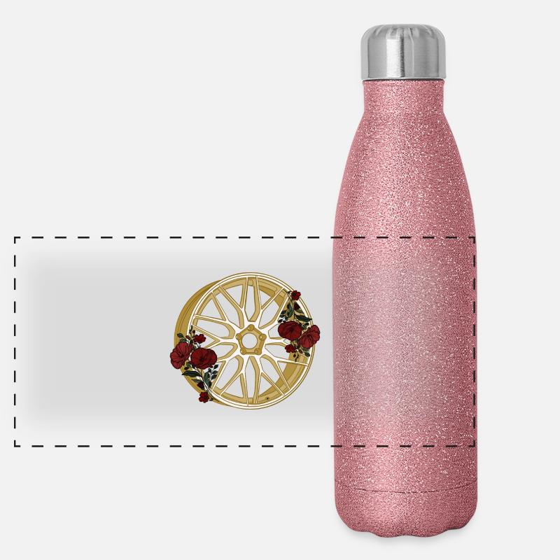 Bord Gourde isotherme panoramique pailletée 500 ml