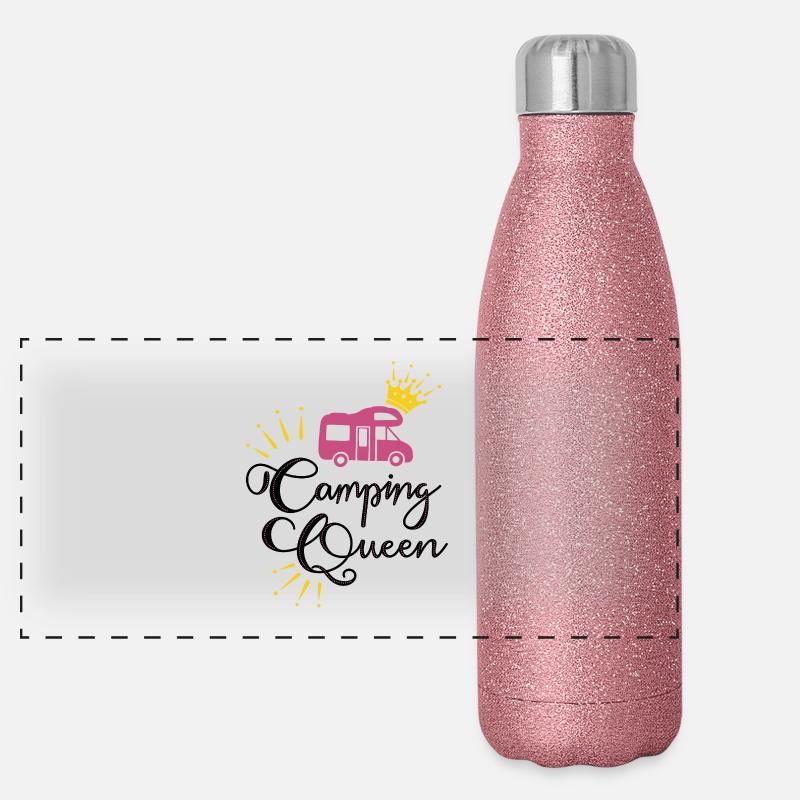 Camping Queen Camping-car Gourde isotherme panoramique pailletée 500 ml