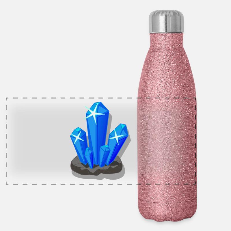 Kristall Panorama Glitzer Isolierflasche 500 ml