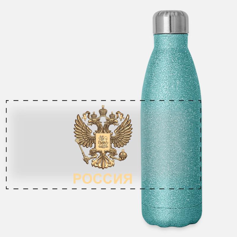 Russie T-shirt idée de cadeau de Noël drôle Gourde isotherme panoramique pailletée 500 ml