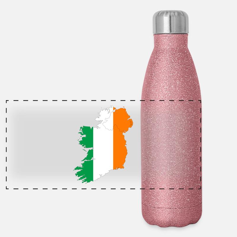 Irlande Gourde isotherme panoramique pailletée 500 ml