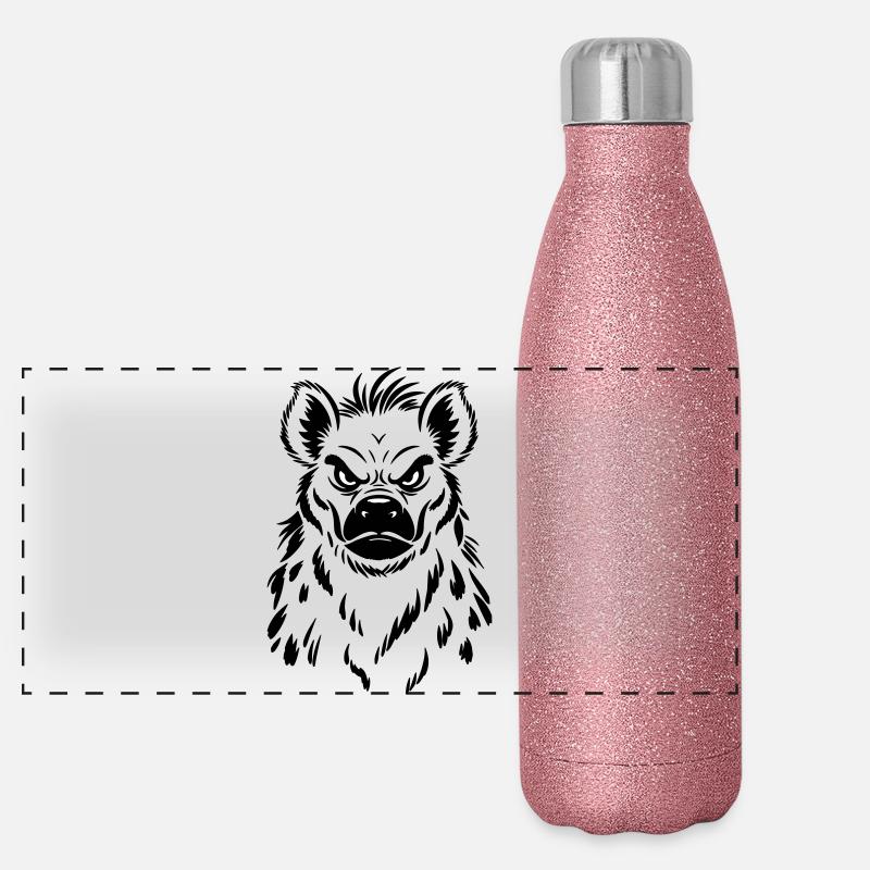 Hyäne Panorama Glitzer Isolierflasche 500 ml