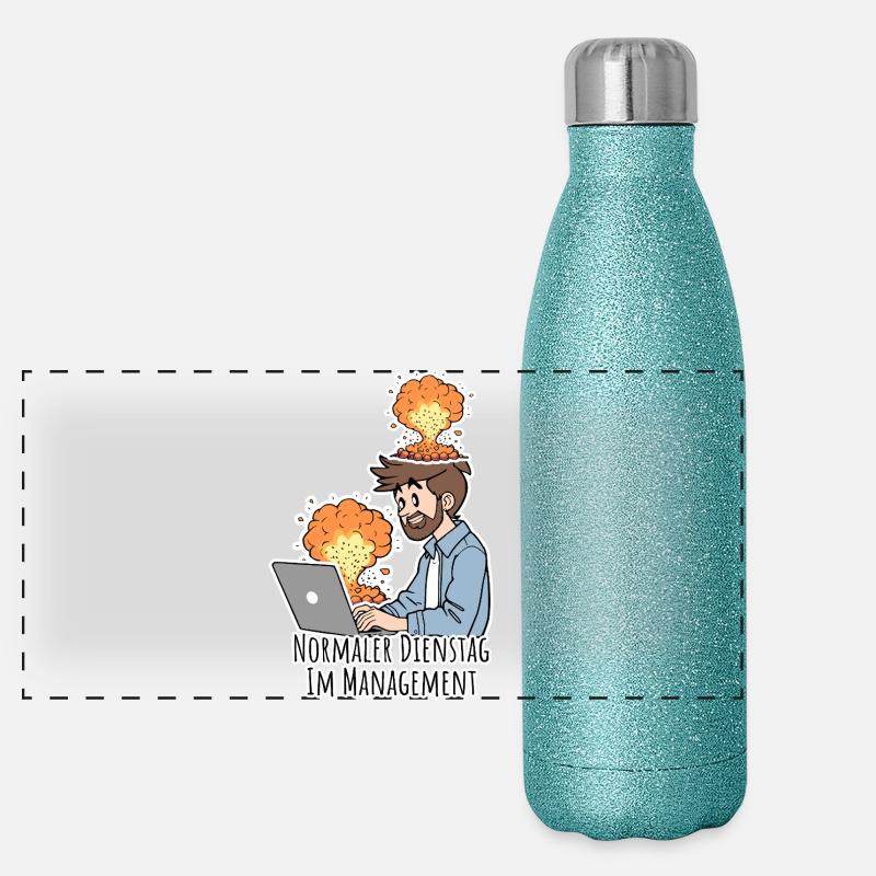 Everything escalated? Normalize Tuesday in management! Panoramic Glitter Thermal Bottle 500 ml