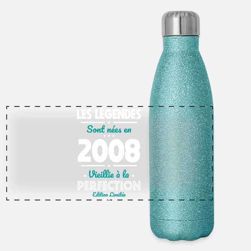 2008 – Legends – Perfekt gereift Panorama Glitzer Isolierflasche 500 ml