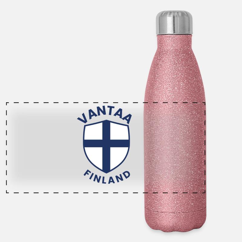 Vantaa Shield of Finland Panoramic Glitter Thermal Bottle 500 ml