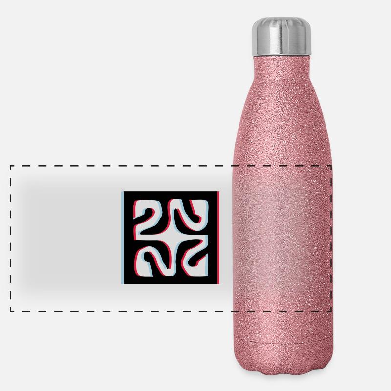 3d Diamant Tattoo Panorama Glitzer Isolierflasche 500 ml