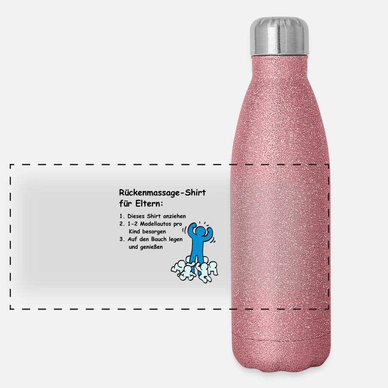 Ainsi les parents reçoivent un massage du dos! Gourde isotherme panoramique pailletée 500 ml