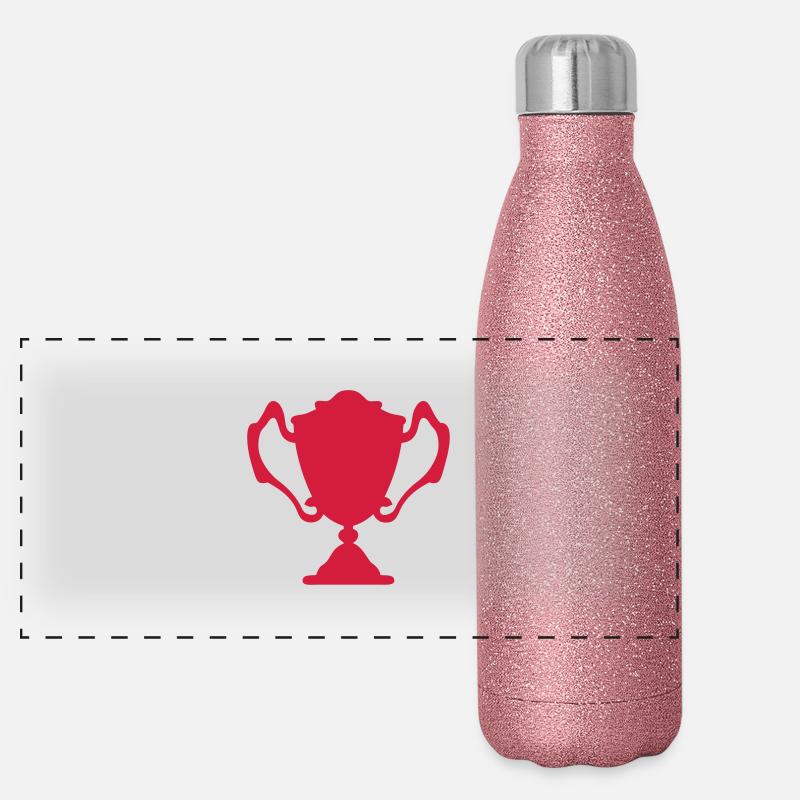 Cup-Trophäe Trophäe Trophäe Sport3 Panorama Glitzer Isolierflasche 500 ml