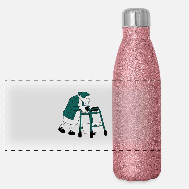 Granny Panorama Glitzer Isolierflasche 500 ml