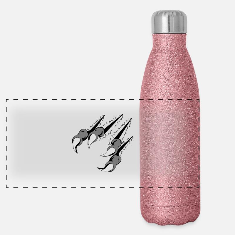 krallen_02 Panorama Glitzer Isolierflasche 500 ml