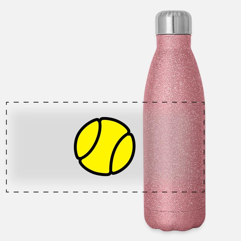 Balle de tennis Gourde isotherme panoramique pailletée 500 ml