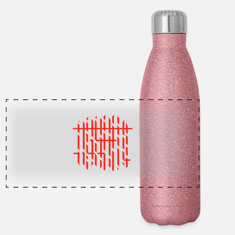 background lines v4 (© alteerian) Panorama Glitzer Isolierflasche 500 ml
