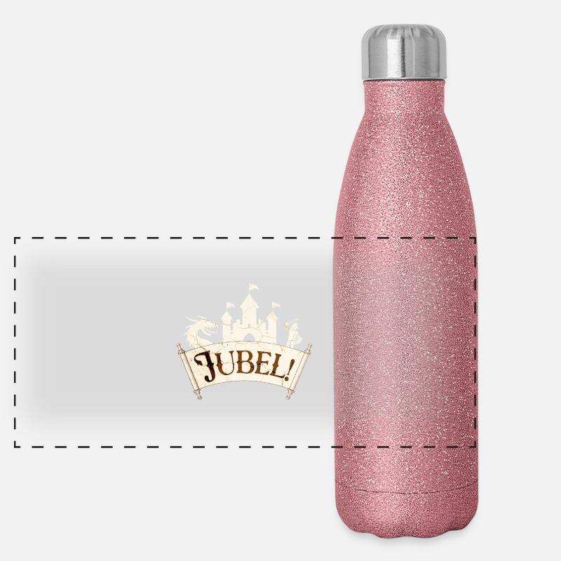 Santé - Le dragon est vaincu ! Gourde isotherme panoramique pailletée 500 ml