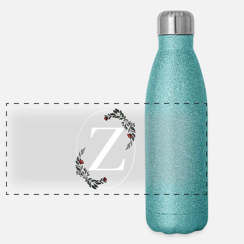 Letter Z Panoramic Glitter Thermal Bottle 500 ml