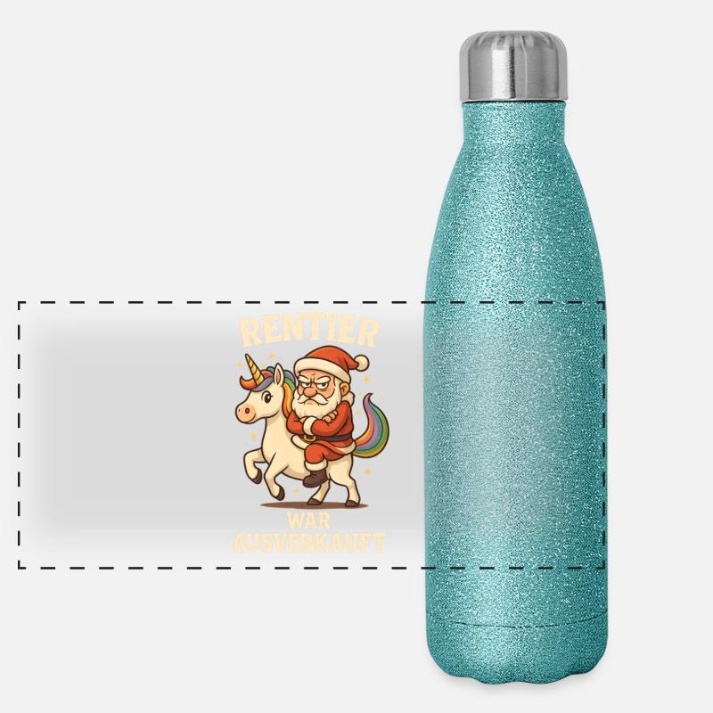 Le renne a été vendu licorne Gourde isotherme panoramique pailletée 500 ml