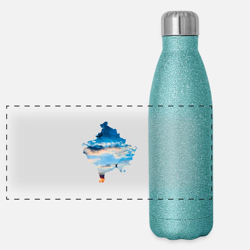 Kosova Klimbing Gourde isotherme panoramique pailletée 500 ml