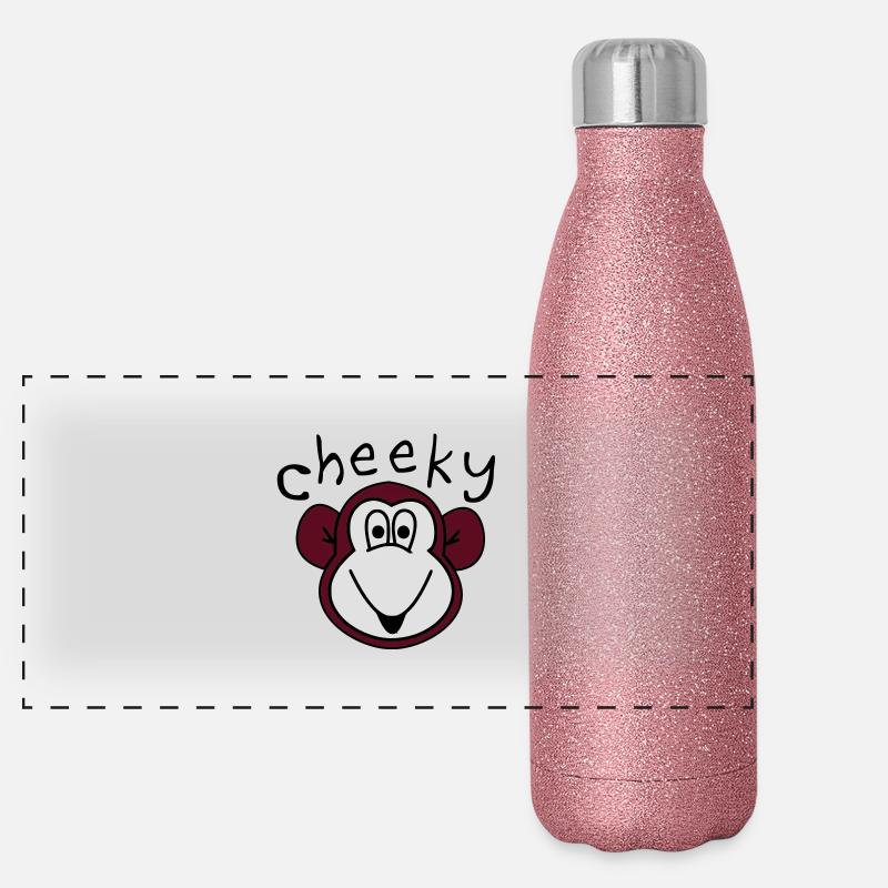 Cheeky Monkey Panoramic Glitter Thermal Bottle 500 ml
