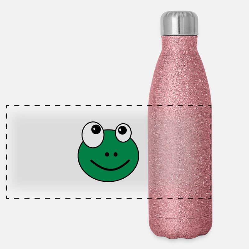 Frosch Panorama Glitzer Isolierflasche 500 ml