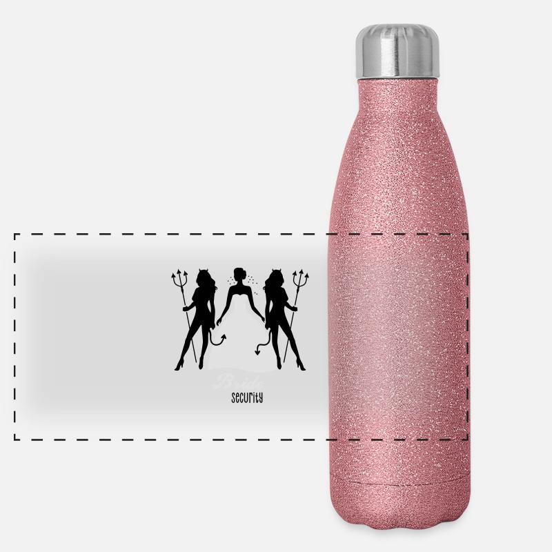 JGA - la sécurité de mariée - mariée - Équipe - Gourde isotherme panoramique pailletée 500 ml