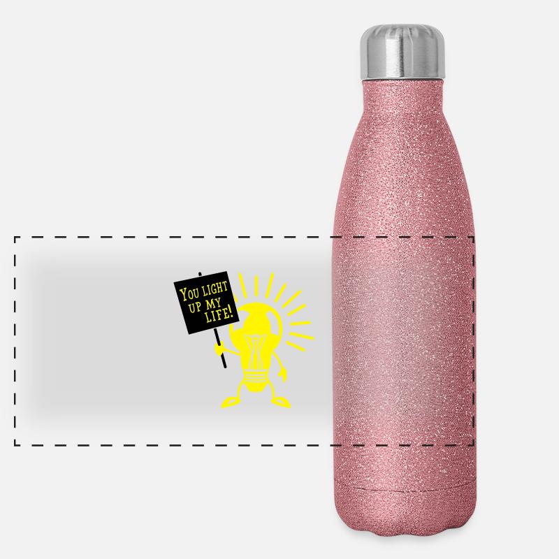 You light up my life Panoramic Glitter Thermal Bottle 500 ml