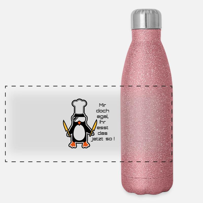mir doch egal Panorama Glitzer Isolierflasche 500 ml