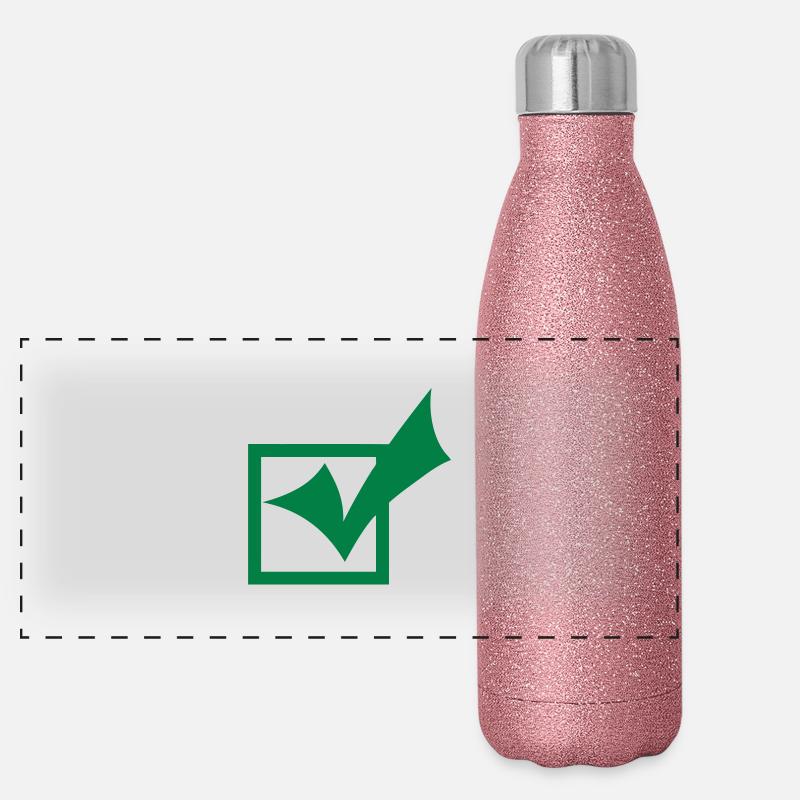 valide check ok cocher 401 Gourde isotherme panoramique pailletée 500 ml