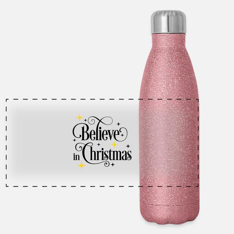 Noël Gourde isotherme panoramique pailletée 500 ml