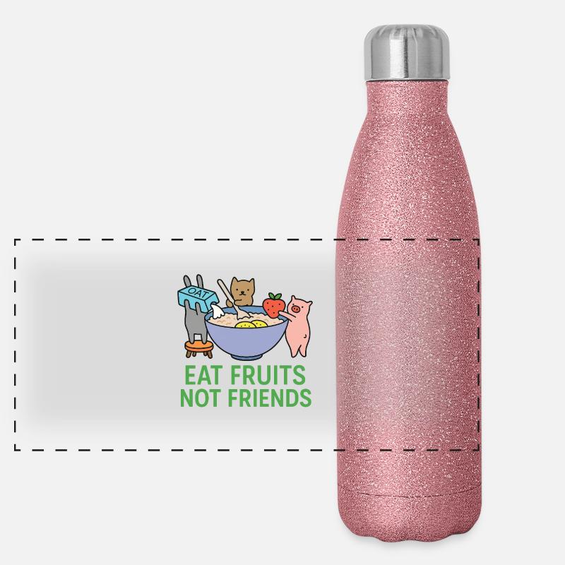 Alimentation végétalienne Gourde isotherme panoramique pailletée 500 ml