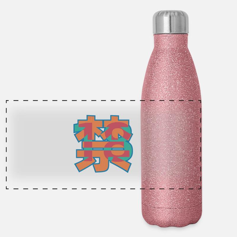 18+ Gourde isotherme panoramique pailletée 500 ml