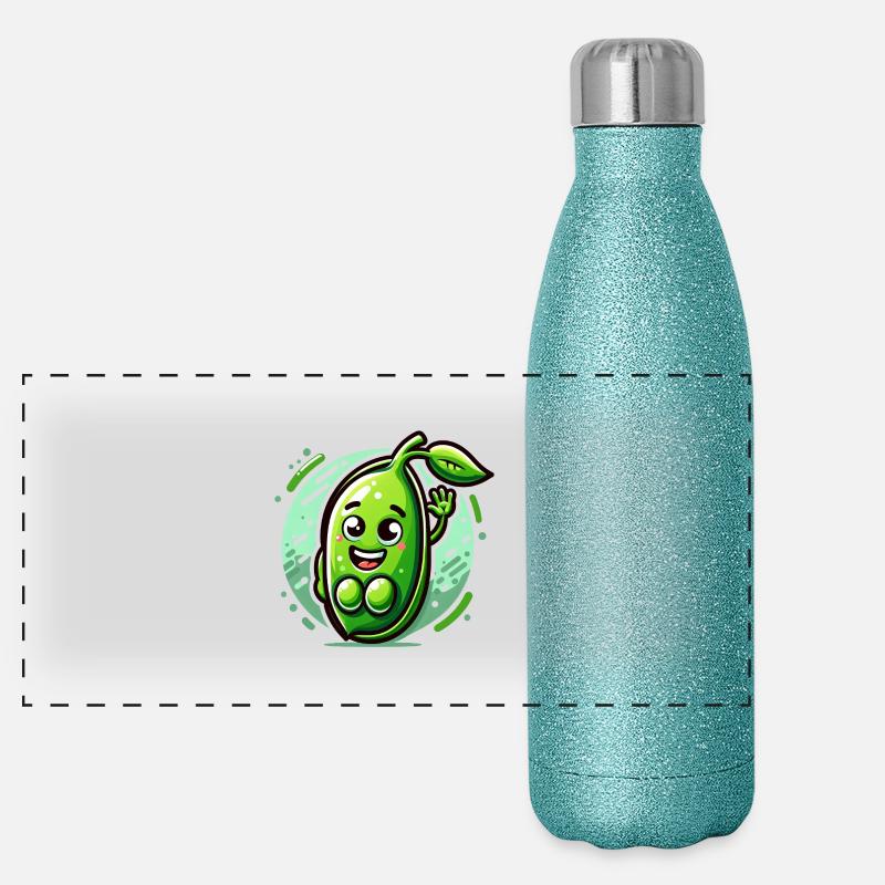 Le pois à l’honneur Gourde isotherme panoramique pailletée 500 ml