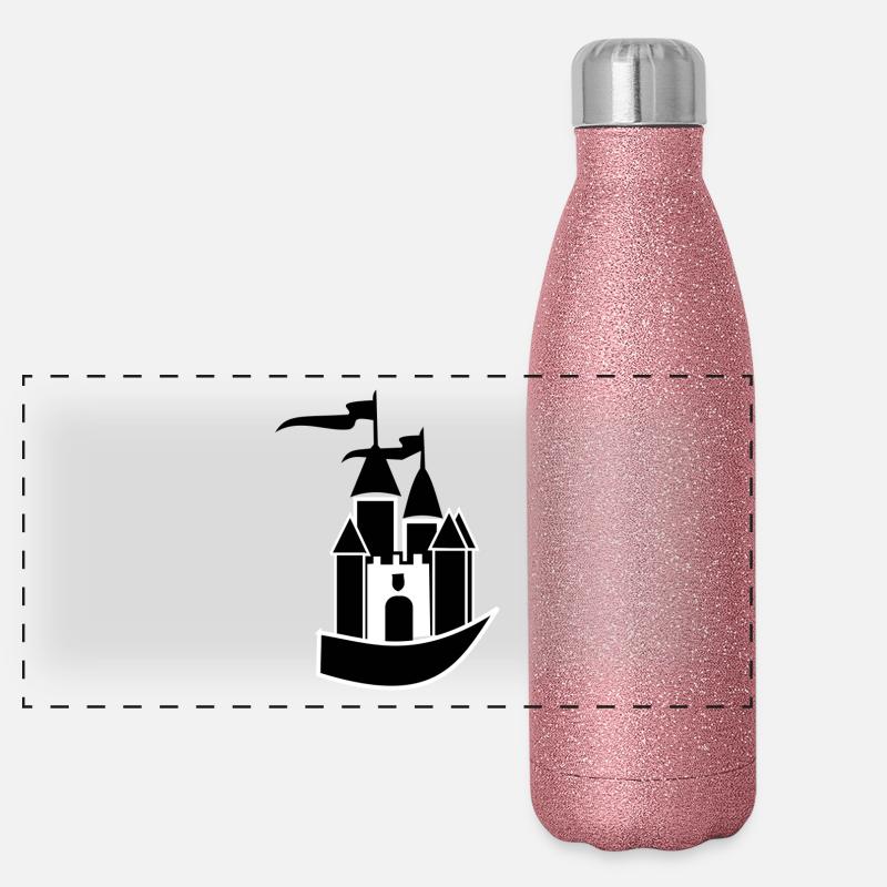 Castle Panoramic Glitter Thermal Bottle 500 ml