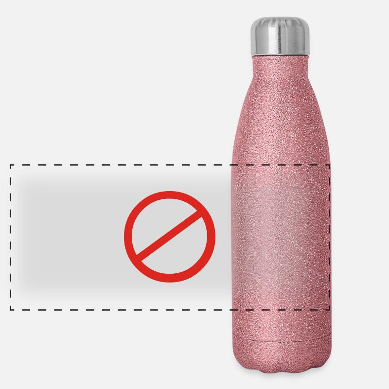 NO sign Panoramic Glitter Thermal Bottle 500 ml