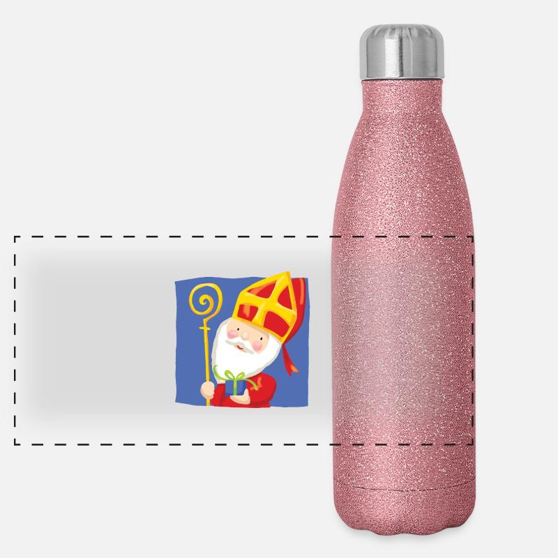 Saint-Bleu Gourde isotherme panoramique pailletée 500 ml
