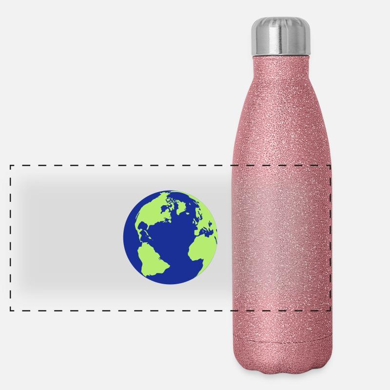 earth Panoramic Glitter Thermal Bottle 500 ml