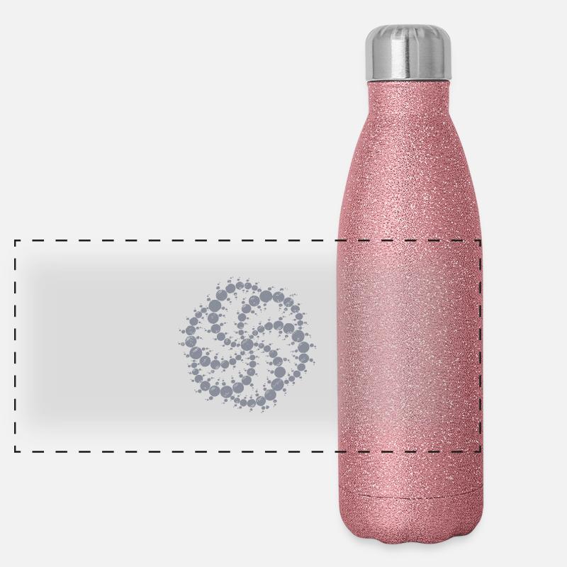 crop circle Panorama Glitzer Isolierflasche 500 ml