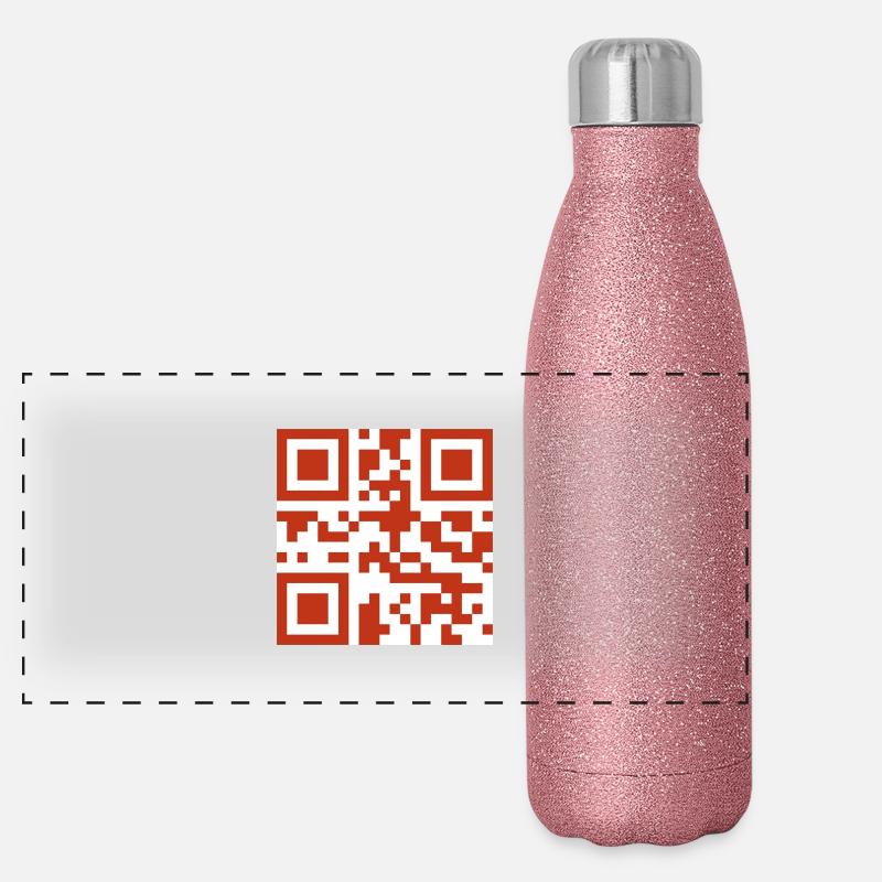 FEUERWEHR - Panorama Glitzer Isolierflasche 500 ml - Pink Glitzer