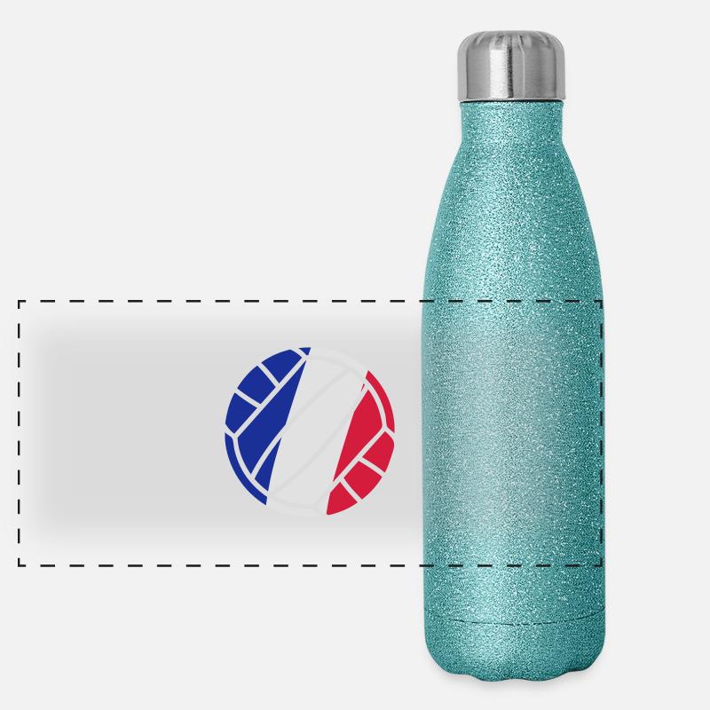 volleyball Panorama Glitzer Isolierflasche 500 ml