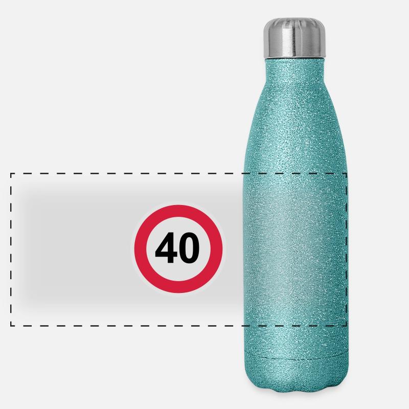 40 Panorama Glitzer Isolierflasche 500 ml