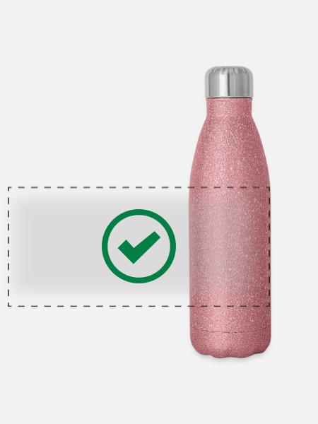 Hacken - Panorama Glitzer Isolierflasche 500 ml - Pink Glitzer