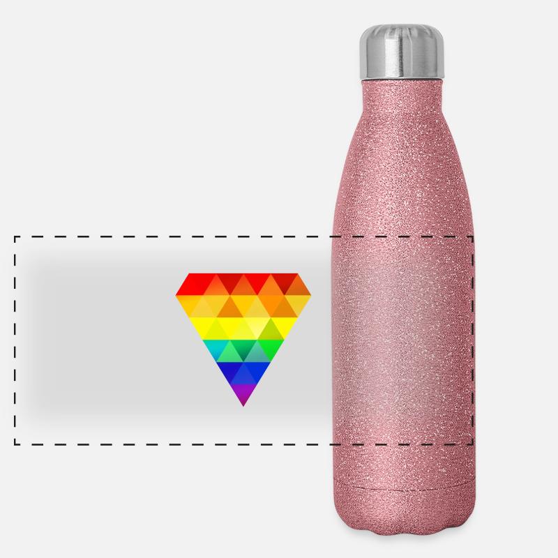 Pride Diamond Panorama Glitzer Isolierflasche 500 ml